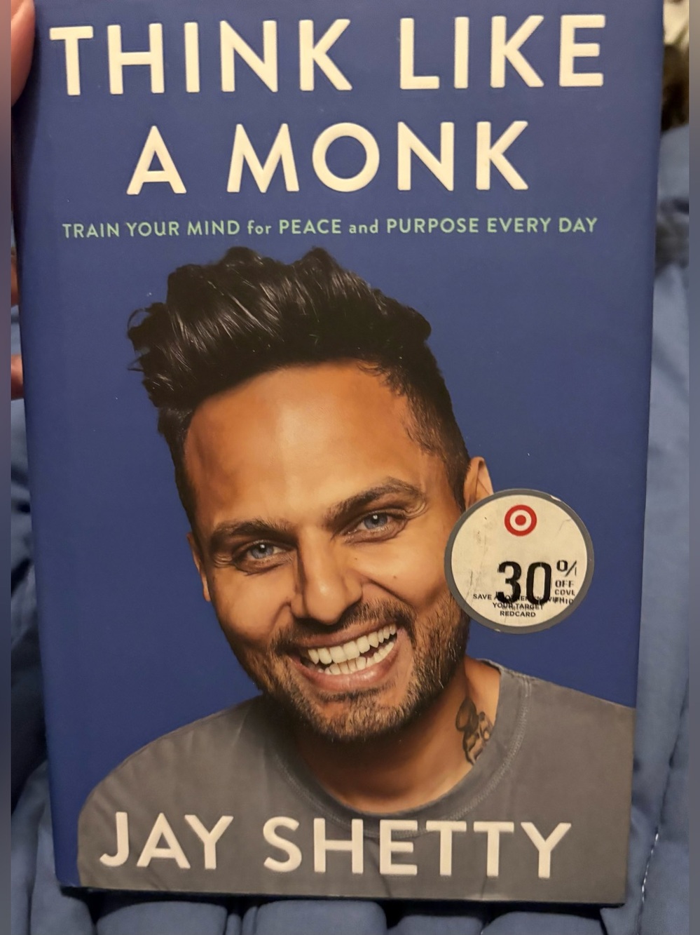 Think Like a Monk - Blue Hardcover Inspirational Book